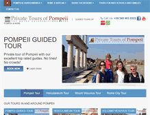 Tablet Screenshot of privatetoursofpompeii.com
